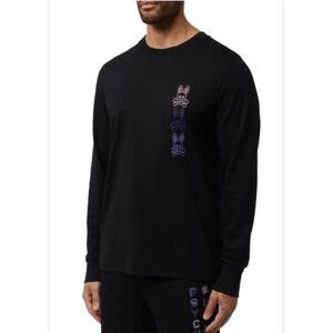 Psycho Bunny Dammes Long Sleeve Logo Graphic Tee Mens XS  C